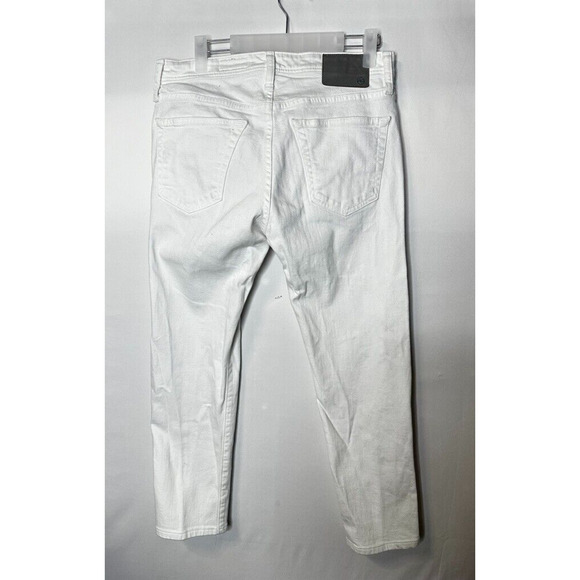 AG Adriano Goldschmied The Tellis Modern Slim Jeans 30x29 in White Stretch Denim - Picture 2 of 13